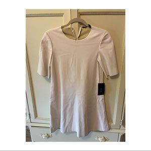 Zara Cream Colored Vegan Leather Dress
